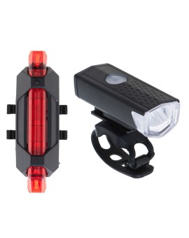 Lampka rowerowa LED RALLEX zestaw tył-przód na rower kierownicę USB Kik Sp. z o. o. Sp. k. | Time- 2