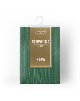 Komplet 4 szt. serwetek zielonych 30x40 cm przetykane błyszczącą nicią - GLAMO Eurofirany | Time- 2