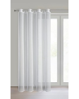 Firana biała z siateczkowej tkaniny 140x250 cm przelotka -  ABI Eurofirany | Time- 2