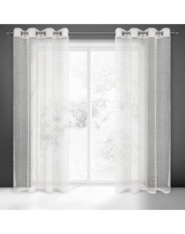 Firana biała z siateczki 140x250 cm przelotka - LARA