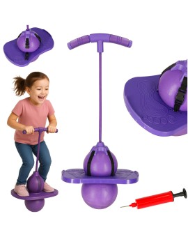 Skoczek dla dzieci pogo równowaga jumper fioletowy