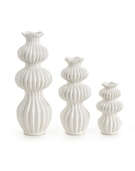 Wazon ceramiczny KIVA o oryginalnym kształcie i dekoracyjnym wykończeniu Eurofirany | Time- 2