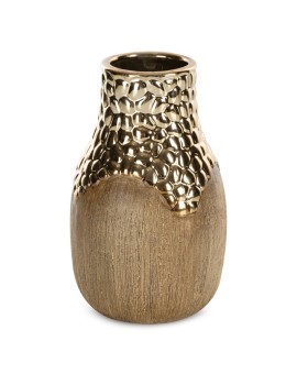 Wazon Dekoracyjny Nevia (02) 15 X 15 X 23 Cm Jasnobrązowy