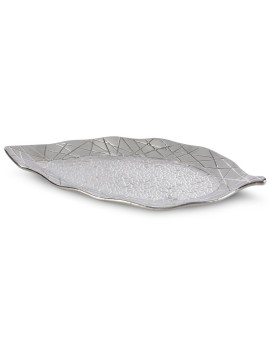 Patera ceramiczna ALIRA łącząca strukturalną powierzchnie z lśniącym wzorem