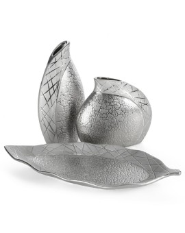 Patera ceramiczna ALIRA łącząca strukturalną powierzchnie z lśniącym wzorem Eurofirany | Time- 2