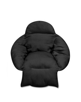 Poduszka LUARO na huśtawkę wiszącą bocianie gniazdo XXL czarna