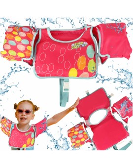 Kamizelka piankowa z rękawkami do pływania kapok dla dzieci 3-6 lat 19-30 kg BESTWAY 32174 różowa