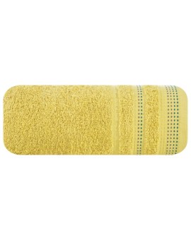 Ręcznik do rąk 30x50 cm bawełniany kolor musztardowy z ozdobnym stębnowaniem 500 g/m2 POLA Eurofirany | Time- 2