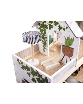 Domek dla lalek drewniany LULILO FLORO boho LED 78cm Kik Sp. z o. o. Sp. k. | Time- 2