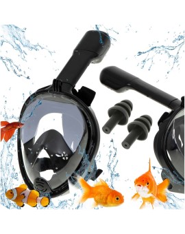 Maska do snurkowania pełna składana L/XL czarna