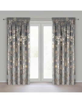 Zasłona Gotowa Celia Na Taśmie 140 X 270 Cm Stalowy