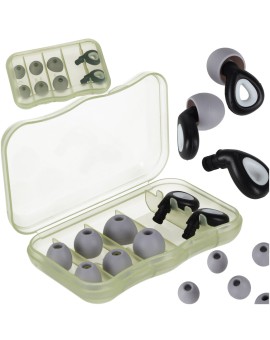 Zatyczki do uszu stopery silikonowe wyciszające redukcja szumów zestaw 3 rozmiary