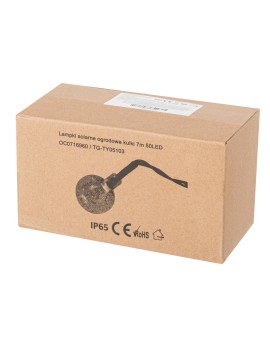 Lampki ogrodowe solarne kulki 7m 50LED ciepły biały Kik Sp. z o. o. Sp. k. | Time- 2