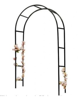 Pergola ogrodowa LUARO łuk uchwyt na róże kwiaty bluszcz pnącza metalowa 240 x 140 cm