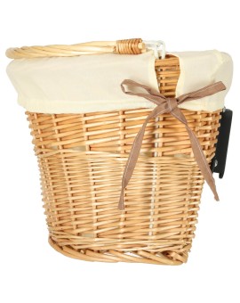 Koszyk rowerowy wiklinowy na rower RALLEX przedni pleciony click biały Kik Sp. z o. o. Sp. k. | Time- 2