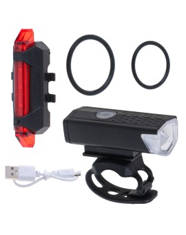 Lampka rowerowa LED RALLEX zestaw tył-przód na rower kierownicę USB