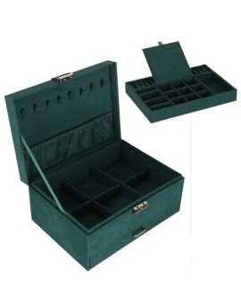 Szkatułka kuferek na biżuterię organizer zielony Kik Sp. z o. o. Sp. k. | Time- 2