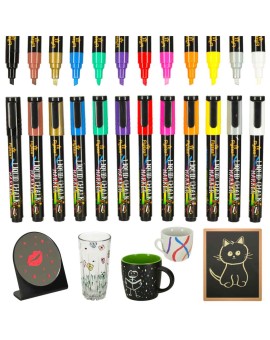 Markery pisaki kredowe do tablic szyb 12 szt.