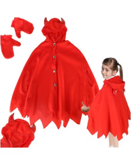 Kostium strój karnawałowy przebranie czerwona peleryna r. S 100-110 Kik Sp. z o. o. Sp. k. | Time- 2