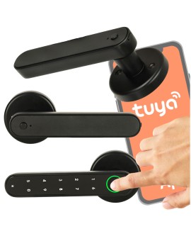 Zamek elektroniczny do drzwi klamka na kod odcisk palca bluetooth