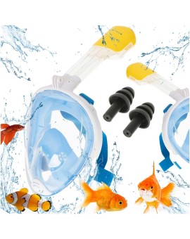 Maska do snurkowania pełna składana L/XL niebieska