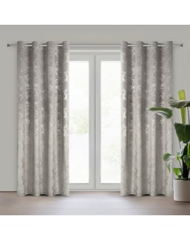 Zasłona Gotowa Raja 140 X 250 Cm Stalowy