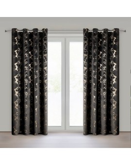 Zasłona Gotowa Raja 140 X 250 Cm Czarny