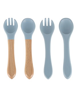 Naczynia silikonowe dla dzieci niemowląt krab zestaw 9 elementów niebieskie Kik Sp. z o. o. Sp. k. | Time- 2