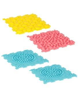 Mata sensoryczna puzzle montessori do masażu stóp 8 elementów pastelowe Kik Sp. z o. o. Sp. k. | Time- 2