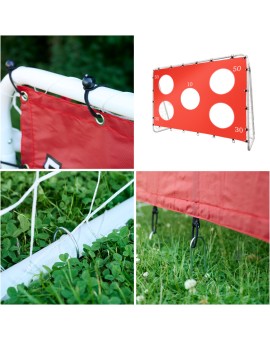 Bramka piłkarska do piłki nożnej dla dzieci treningowa 2w1 + mata celności 215 x 153 x 76 cm Kik Sp. z o. o. Sp. k. | Time- 2