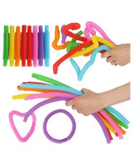 Rurki rury sensoryczne rozciągane tuby edukacyjne montessori 8 sztuk