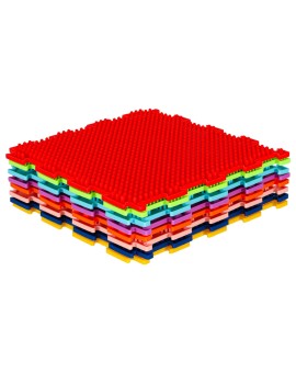 Mata sensoryczna puzzle montessori do masażu stóp 8 elementów kolorowe Kik Sp. z o. o. Sp. k. | Time- 2