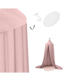 Baldachim kurtyna namiot tipi wiszący jasny róż Kik Sp. z o. o. Sp. k. | Time- 2