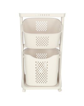 Pojemnik na zabawki kosz na ubrania organizer podwójny jeżdżący Kik Sp. z o. o. Sp. k. | Time- 2