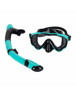 Maska do snurkowania okulary rurka fajka zestaw niebiesko-czarny Kik Sp. z o. o. Sp. k. | Time- 2
