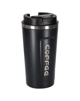 Smart kubek podróżny z wyświetlaczem LED czarny 500ml Kik Sp. z o. o. Sp. k. | Time- 2