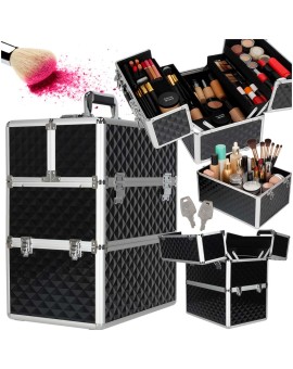 Kuferek na kosmetyki walizka organizer kosmetyczny XXL 3D