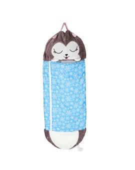 Śpiwór do spania dla dzieci turystyczny poduszka 2w1 125x50cm niebieski Kik Sp. z o. o. Sp. k. | Time- 2