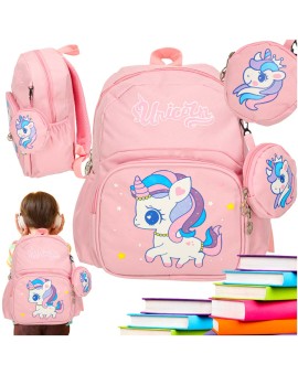 Plecak dla przedszkolaka szkolny dziecięcy jednorożec 30x22x11cm