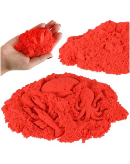 Piasek sensoryczny dla dzieci 1kg w woreczku czerwony