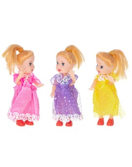 Lalki laleczki do domku dla lalek zestaw 3szt 10cm