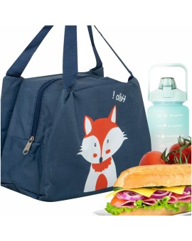 Torba termiczna na lunch jedzenie śniadaniowa izolacyjna lis pomarańczowy