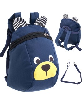 Plecak dla przedszkolaka dziecięcy plecaczek miś granatowy