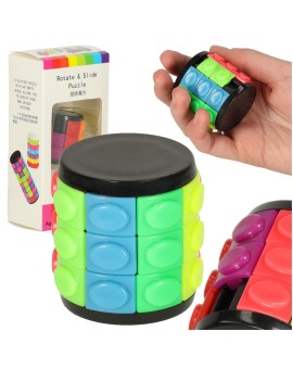 Układanka logiczna łamigłówka walec obrotowy 3 rzędy