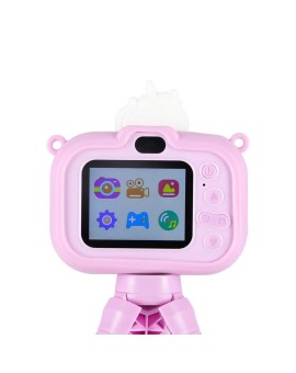 Aparat fotograficzny cyfrowy dla dzieci na statywie jednorożec fioletowy Kik Sp. z o. o. Sp. k. | Time- 2