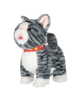 Kotek interaktywny na smyczy miauczy chodzi rusza ogonem szary Kik Sp. z o. o. Sp. k. | Time- 2