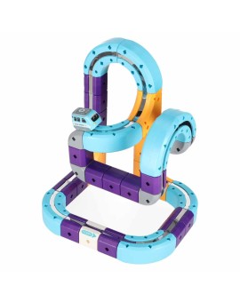 Klocki magnetyczne konstrukcyjne tor wyścigowy auta 54 elementy Kik Sp. z o. o. Sp. k. | Time- 2