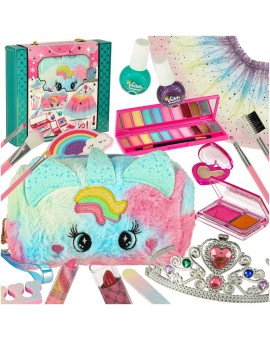 Kosmetyki do makijażu make up lakiery kosmetyczka spódniczka zestaw 22 elementy