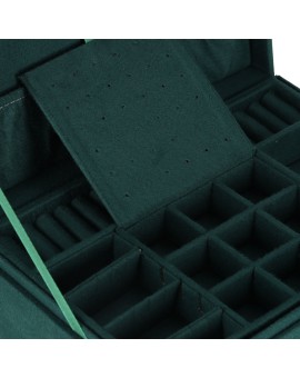 Szkatułka kuferek na biżuterię organizer zielony Kik Sp. z o. o. Sp. k. | Time- 2