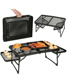 Stół stolik turystyczny LUARO kempingowy cateringowy składany 87 x 60 x 40 x 27 cm